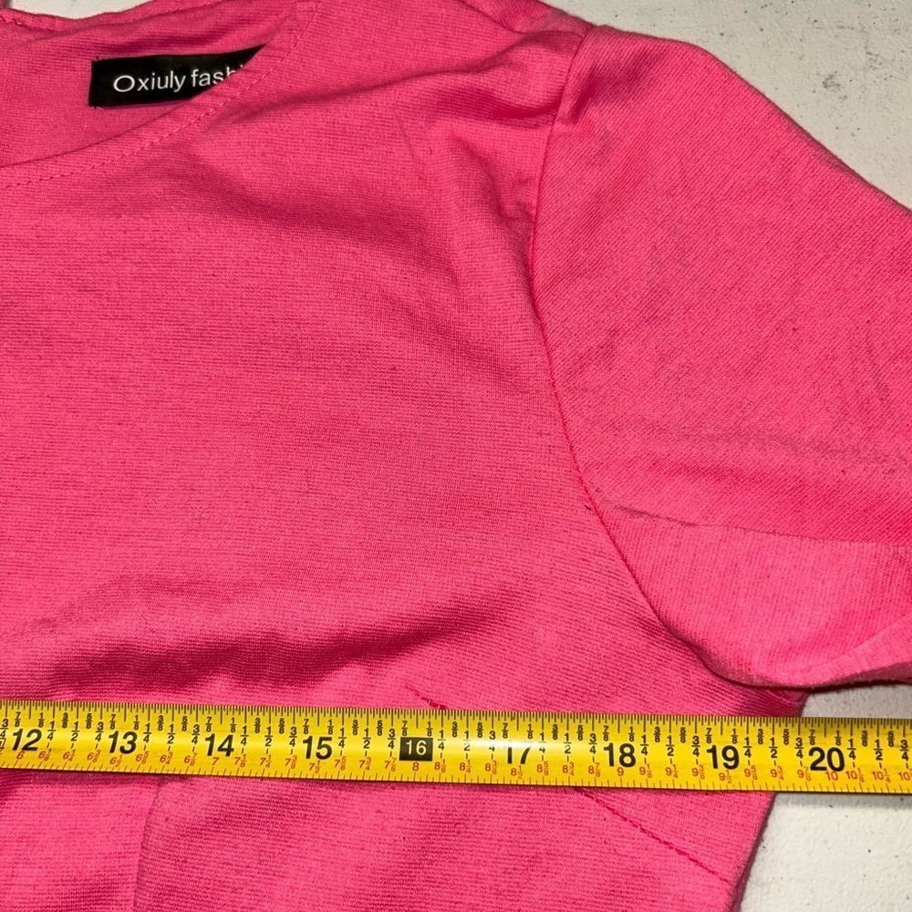 oxiuly Summer Dresses for Women Floral A-Line Skirt Pink and Black XL like new! - Picture 8 of 13